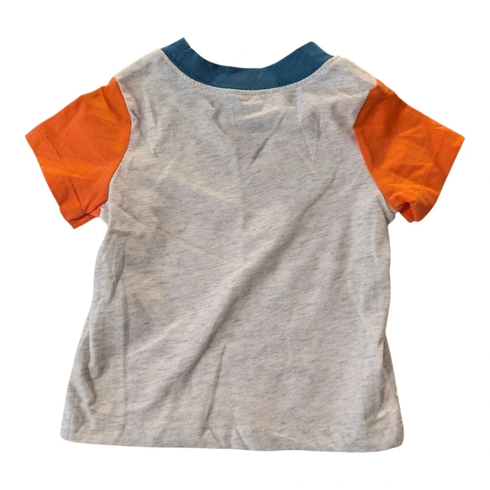 BBC-1 Carter's‎ Toddler T-shirt 3m - Gray/Orange/Turquoise